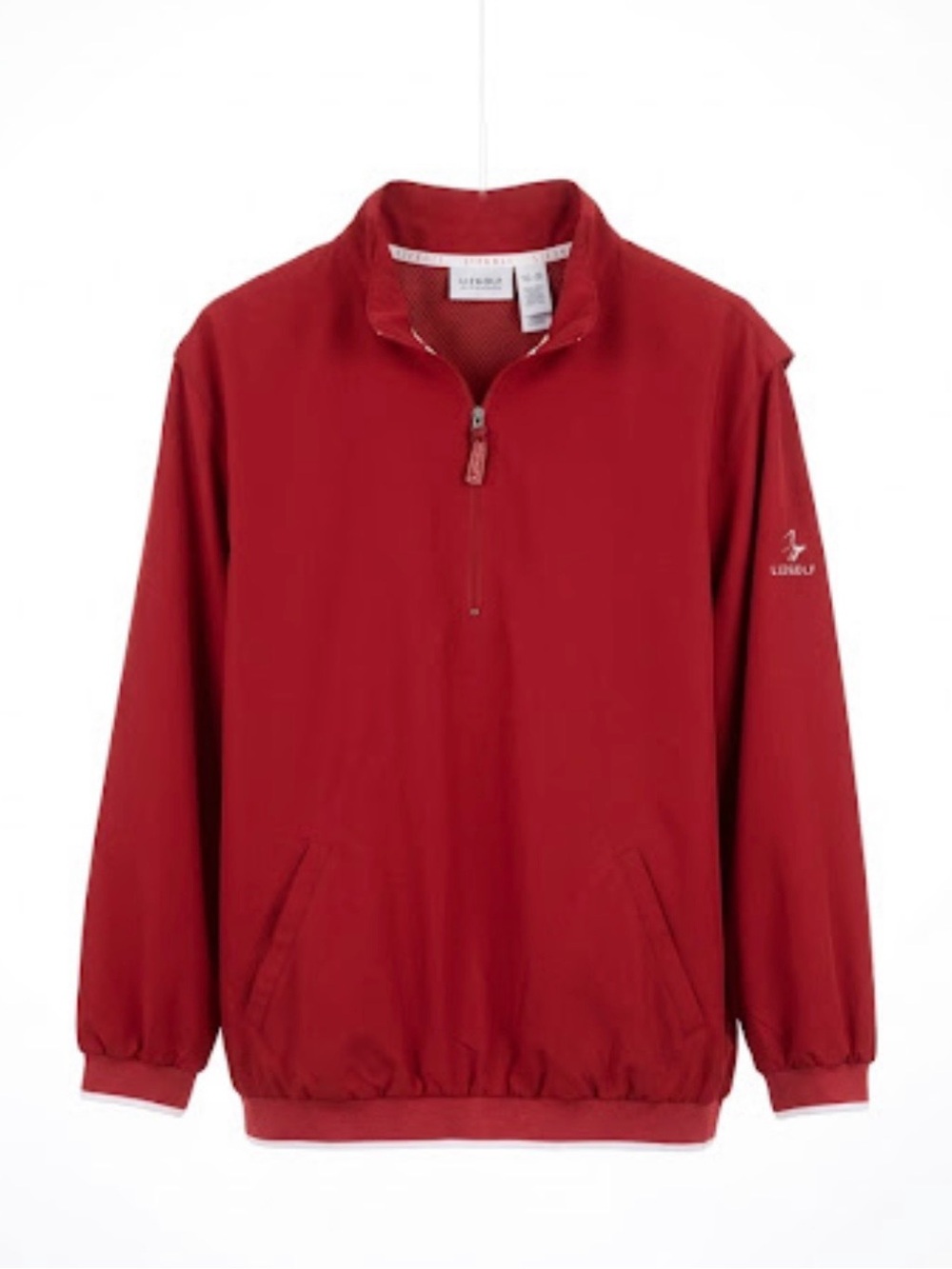 Lizgolf by Liz Claiborne Quarter-Zip Golf Pullover Jacket - Crimson Red Size XL